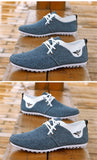 Men's Casual Shoes Canvas Flats Zapatos de hombre Driving Mart Lion   