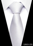 Tie For Men's Newest design Factory 7.5 cm Necktie Yellow Plaid Shirt Accessories Abraham Lincoln's birthday MartLion 12615-231  