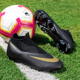 Men's football boots high top football shoes children's anti slip grass training football ultra light large sports MartLion   