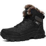 Winter Waterproof Snow Boots Outdoor Non-slip Hiking Shoes Warm Cotton Men's Shoes Army Combat MartLion black 40 