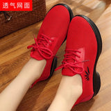 Dance Shoes Jazz Modern Anti-Slip Breathable Sneakers Increased Thick Soles Women Shoes MartLion   