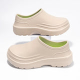 Outdoor Men's Sandals Oilproof Waterproof Nurse Chef Shoes Lightweight  Eva Garden Casual Slippers Beach Aqua MartLion   