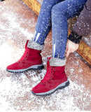 Women Boots Waterproof Snow Boots Warm Plush Winter Shoes Mid-calf Non-slip Winter Female MartLion   