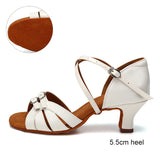 Ballroom Dance Shoes for Women Latin Modern Tango Salsa Training Sandals Practice Satin MartLion   