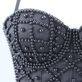 Women Bra Rhinestone Corset Party Clothes Lady Push Up Bra Woman Tops Clothing Gothic Shaper Vintage Bra Underwear MartLion   