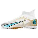 Boots Men's Soccer Cleats Football Shoes Outdoor Soccer Trainning Women Soccer Studded MartLion 2302 S white 35 