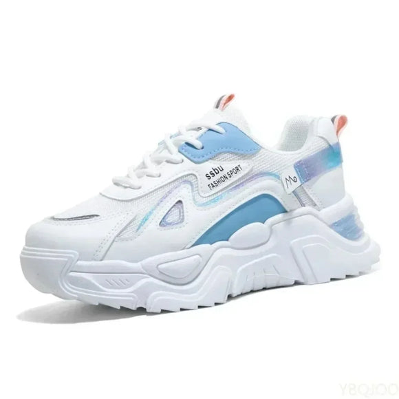 Sneakers Women Platform Flat Shoes Woman Shoes Green Casual Trainers Ladies Chunky Sneakers Women Shoes MartLion