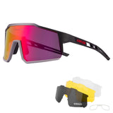 Cycling Glasses TR90 Frame Men's Women Outdoor Sports Sunglasses Cycling Driving Baseball Running MartLion 08 4lens 