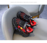 LED Casual Sneakers Red Black For Spring Boys Cartoon Mesh Outdoor Shoes Children Lighted Non-slip MartLion   