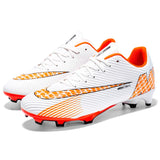 Men's Football Boots Tf Fg Professional Soccer Cleats Lightweight Children's Football Shoes Sports Footwear Mart Lion Orange cd Eur 35 