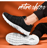 Men's Lace Up Knit Sneakers Casual Outdoor Athletic Running Walking Gym Sports Outdoor Male Women Breathable Shoes MartLion