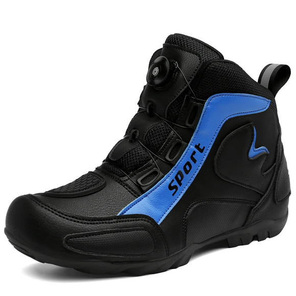  Motorcycle boots four seasonal men's high cut casual driving boots protective collision protection shoes MartLion - Mart Lion