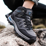 Super Warm Winter Hiking Shoes With Fur Waterproof Outdoor Hiking Boots Man Sneakers Antiskid Trekking Shoes MartLion   