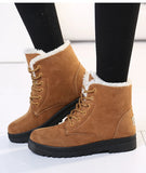 Women Boots Warm Fur Ankle Boots For Women Winter Shoes With Snow Boots Winter Botas MartLion   