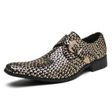 Chelsea Dress Shoes Men's Slip On Party Loafers Formal Social Wedding Footwear Mart Lion Gold 37 