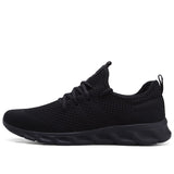 Light Men's Running Shoes Breathable Sneaker Casual Antiskid and Wear-resistant Jogging Sport Mart Lion Black 4 China