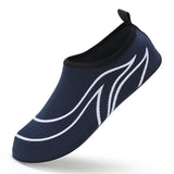 Men Aqua Shoes Lightweight Women Water Shoes Soft Couple Beach Shoes Summer Anti-slip Casual Sneakers Flexible MartLion K18-Blue White 36-37 CHINA