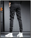 Summer Jeans Men demin  pants men Clothing Cargo pants Drawstring Slim Trousers r MartLion   