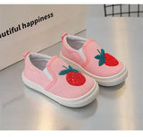 Children Casual Shoes Girls Canvas Shoes Boys Slip-on Baby Cute Cartoon Print Sneakers MartLion   