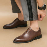 Mens Leather Shoes High Men's Shoes Oxford Wedding Men Dress Leather Shoes Gentleman Office Man Shoe