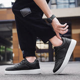Men's Shoes Sneakers Leather Comfort Lightweight Casual Outdoor Walking Footwear MartLion   