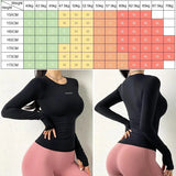 Cloud Hide Solid Yoga Shirt Women Long Sleeve Blouse Girl Sports Gym Top Running MartLion   