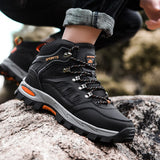 Men's Hiking Shoes Breathable Outdoor Hiking Boots Lace Up Trekking Outdoor Non-slip Mountain Mart Lion   