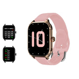 Smart Watch Bluetooth Call Music Multiple Sports Mode Message Reminder Game Smartwatch Men's Women Android iOS Phones MartLion Pink  
