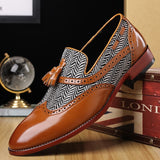 Men's Casual Shoes Stitching Hand-carved Breathable Tassels Loafers Moccasins Light Driving Flats Mart Lion   