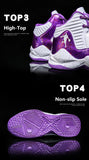 Men's Basketball Shoes Purple Basketball Sneakers Men Women Training Sport Boots Kids Adult Athletic Shoe MartLion