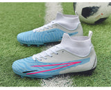 Men's Soccer Shoes Outdoor Non Slip Children's Football Turf Soccer Cleats High Ankle Field Boots