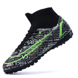 Football Shoes Men's Soccer Spikes TF AG Non Slip Abrasion Resistant Lightweight Ankle Protect Elastic Training MartLion   