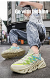  Men's Blade Sneakers Breathable Casual Platform Shoes Trainers Zapatillas Hombre MartLion - Mart Lion