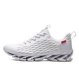 Breathable Running Shoes Men's Sneakers Bounce Summer Outdoor Athletic Training Zapatills Mart Lion 9111White 6.5 