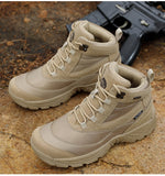 Men's Military Boot Combat Ankle Tactical Shoes Work Safety Motocycle Boots Outdoor Hiking Mart Lion   