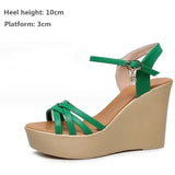 Wedge Heel Sandals Women Summer High Heel Shoes Platform Open Toe MartLion