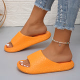 Women's Thick Bottom Cloud Slippers Summer Candy Color Platform Sandals Light Non-Slip Casual Beach Shoes Flip Flops MartLion   