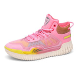 Basketball Sports Shoes Men's High-top Basket Sneakers Non-slip Training Unisex MartLion Pink 2339 36 CHINA