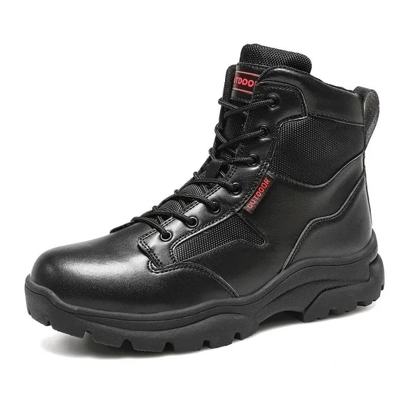 Boots Outdoor Tactical Desert Combat Boots Waterproof Anti-slip Hiking Shoes Men's Sneakers MartLion black 39 