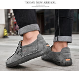 Men's Handmade Casual Shoes Outdoor Flat Driving Shoes Leather Loafers Moccasins Sneakers MartLion   