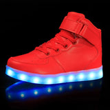 Children Glowing Sneakers Kid Luminous Sneakers for Boys Girls Led Women Colorful Sole Lighted Shoes Men's Usb Charging MartLion   