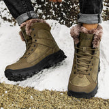 Super Warm Winter Snow Tactical Military Combat Boots Men's Leather Outdoor Hunting Trekking Camping MartLion   