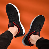 Men's Lace Up Knit Sneakers Casual Outdoor Athletic Running Walking Gym Sports Outdoor Male Women Breathable Shoes MartLion