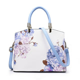 Women Bag Elegant Flower Pattern Handbag Shoulder Luxury Brand Messenger Crossbody Mart Lion Sky Blue 29cm11cm21cm 