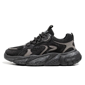 Summer Casual Shoes Men's Mesh Sports Tide Shoes Anti-slip Running Lightweight Sneakers MartLion black 39 