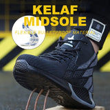 Man Safety Boots High top Safety Shoes Men Women Steel Toe Work Shoes Men Anti-smash Indestructible Construction Boots Winter MartLion