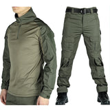 G3 Tactical Suit 2 Pieces Sets Men's Military Training Uniforms Combat Shirts and Pants Outdoor Airsoft Field Paintball Camo Kits MartLion   