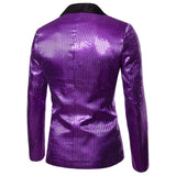 Shiny Sequin Glitter Embellished Jacket Men's Nightclub Prom Suit Homme Stage Clothes For Singers blazers MartLion   
