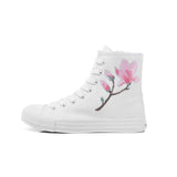 Korean Version Casual Canvas Shoes Inner Zipper Rubber Short Sleeve Women's Sports MartLion white pink 36 