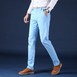 Men Classic Suit Pants Color Pencil sweatpants Mens Casual Trousers MartLion   